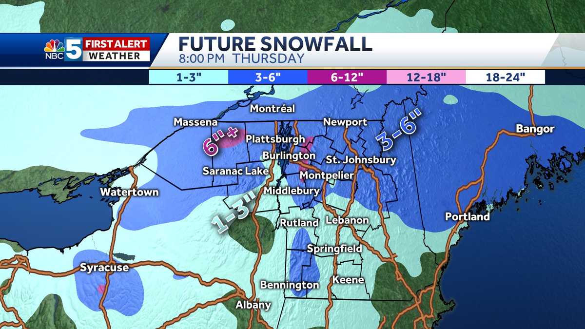Full forecast Snow, colder temperatures sweep across region