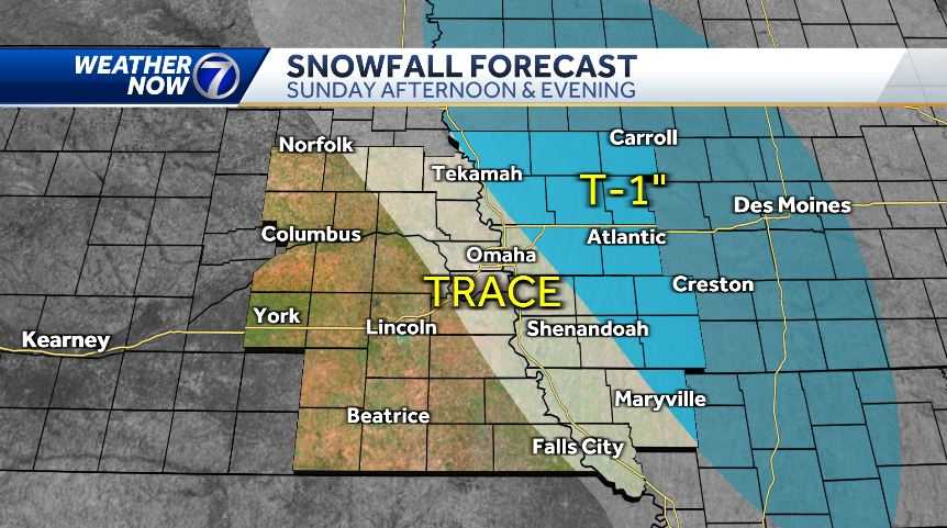 Impact weather: light snow possible for Omaha-area Sunday - KETV