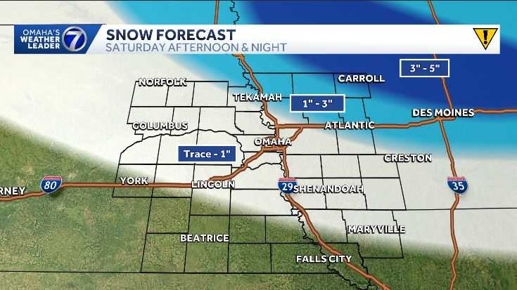 Omaha weather: Light snow, wintry mix Saturday - KETV