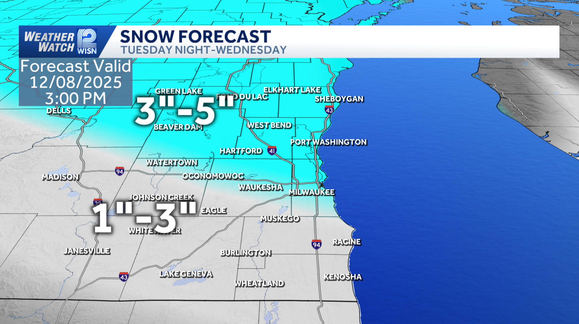 Winter weather advisory warns of snow, ice across SE Wisconsin - WISN