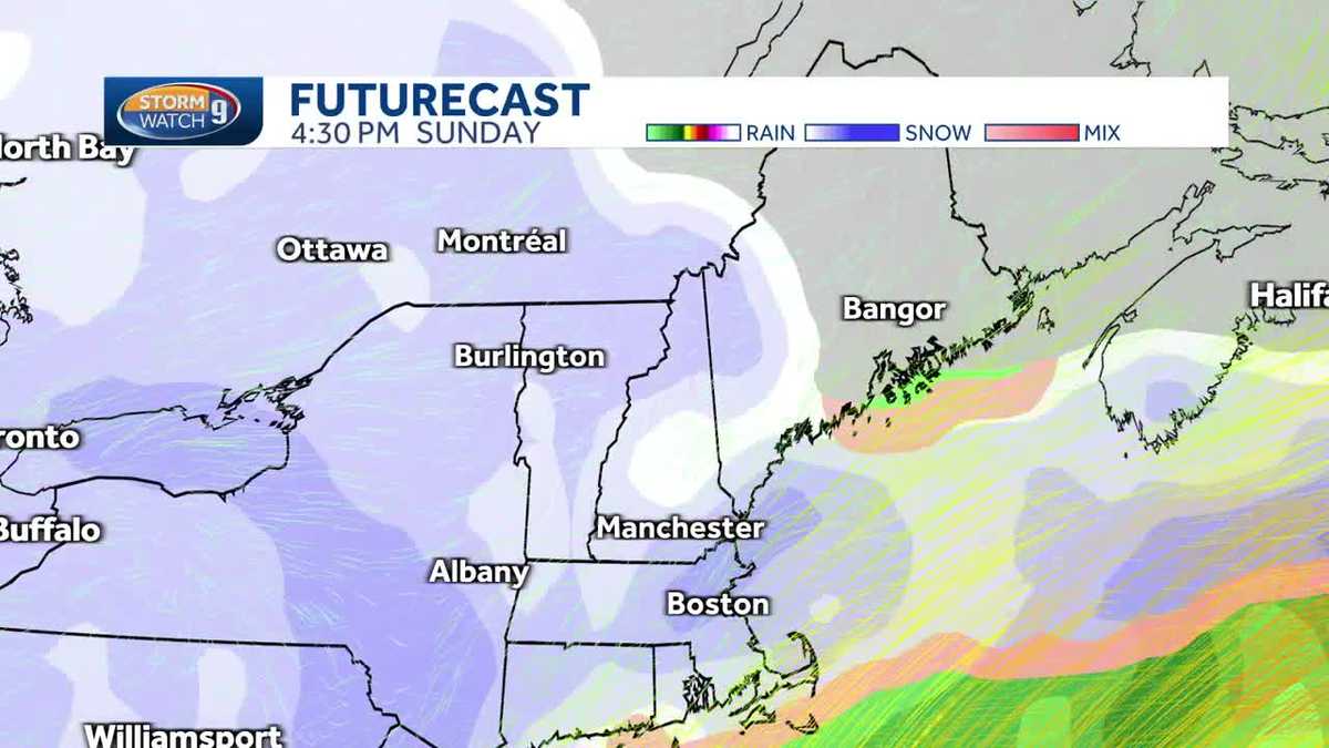 New Hampshire weather forecast Snow possible Sunday