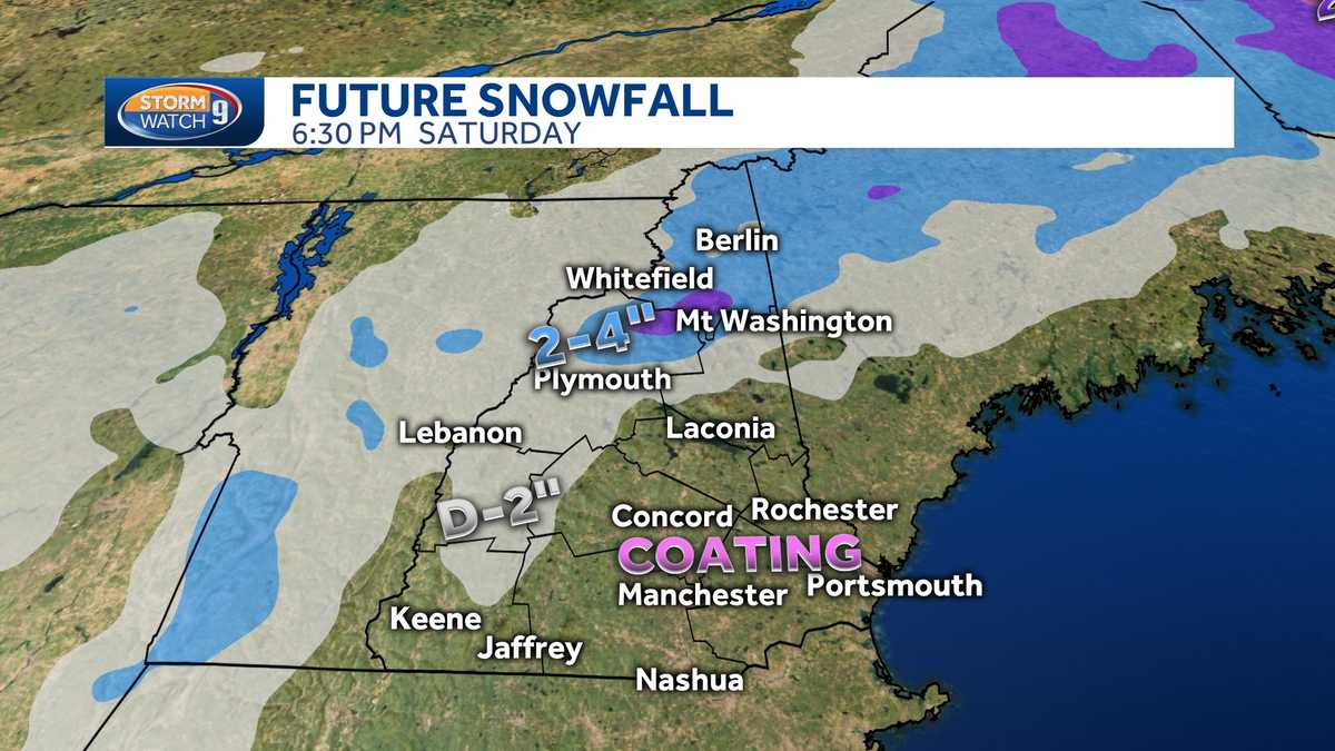 May snowfall in New Hampshire on tap