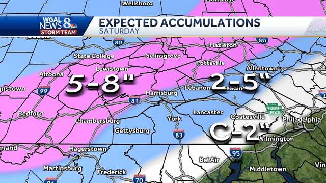 How much snow will south-central Pa. get? - Vimarsana News