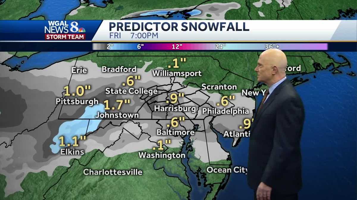 Central Pa. forecast Record cold temperatures today