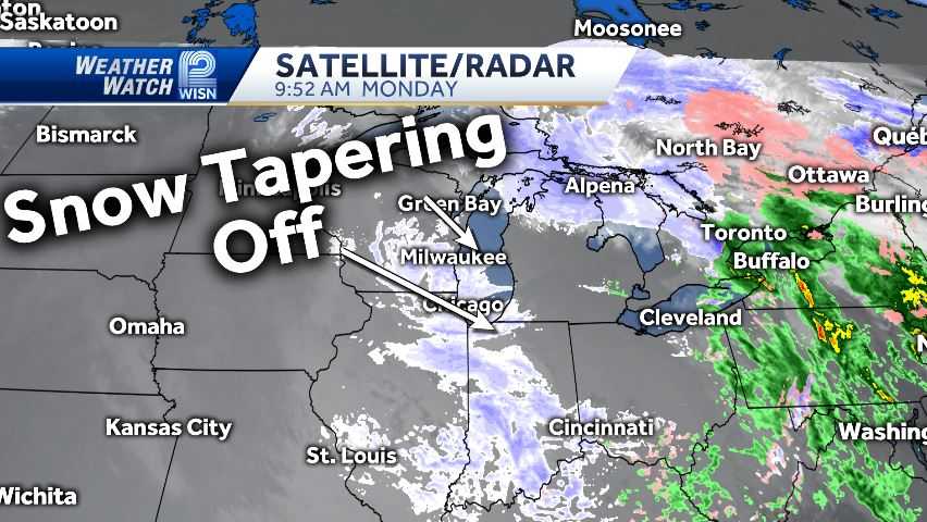 Weather Blog: Snow tapering off