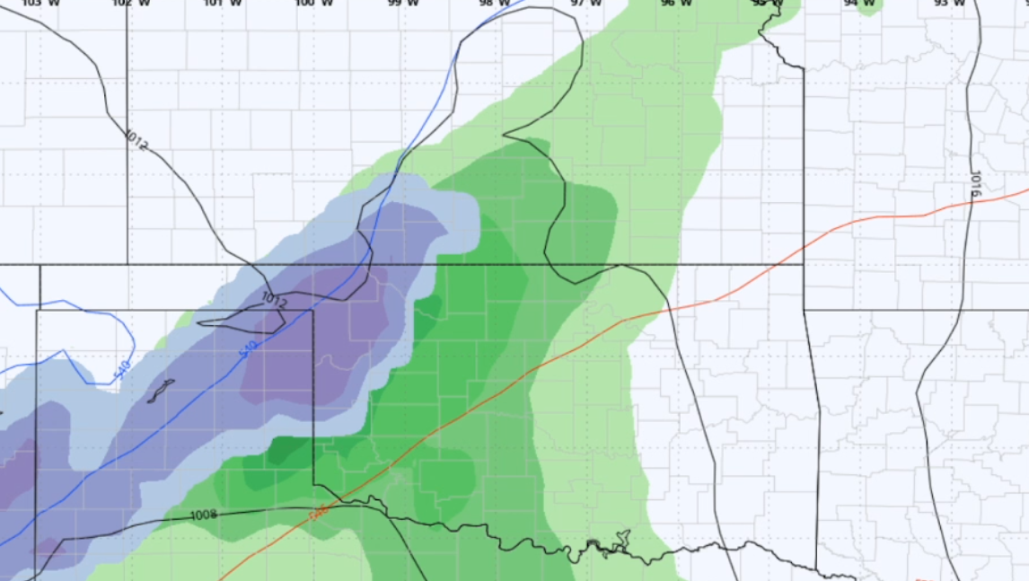 Oklahoma Snow Outlook Next storm brings snow chance on Friday