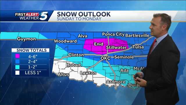 Oklahoma to see record-cold temperatures, snow over weekend - Vimarsana News