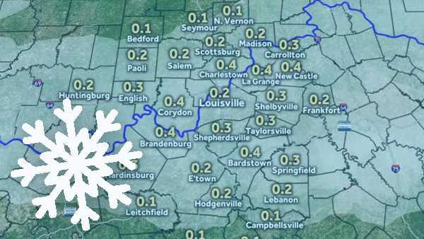 TIMELINE: Flurries, Light Snow Possible Overnight Across Louisville Region