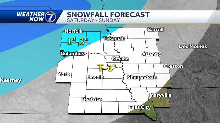 Omaha weather: Cold with wintry precipitation this weekend