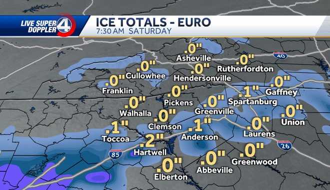 Previsión de nieve para el miércoles.