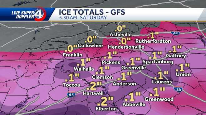 Previsión de nieve para el miércoles.