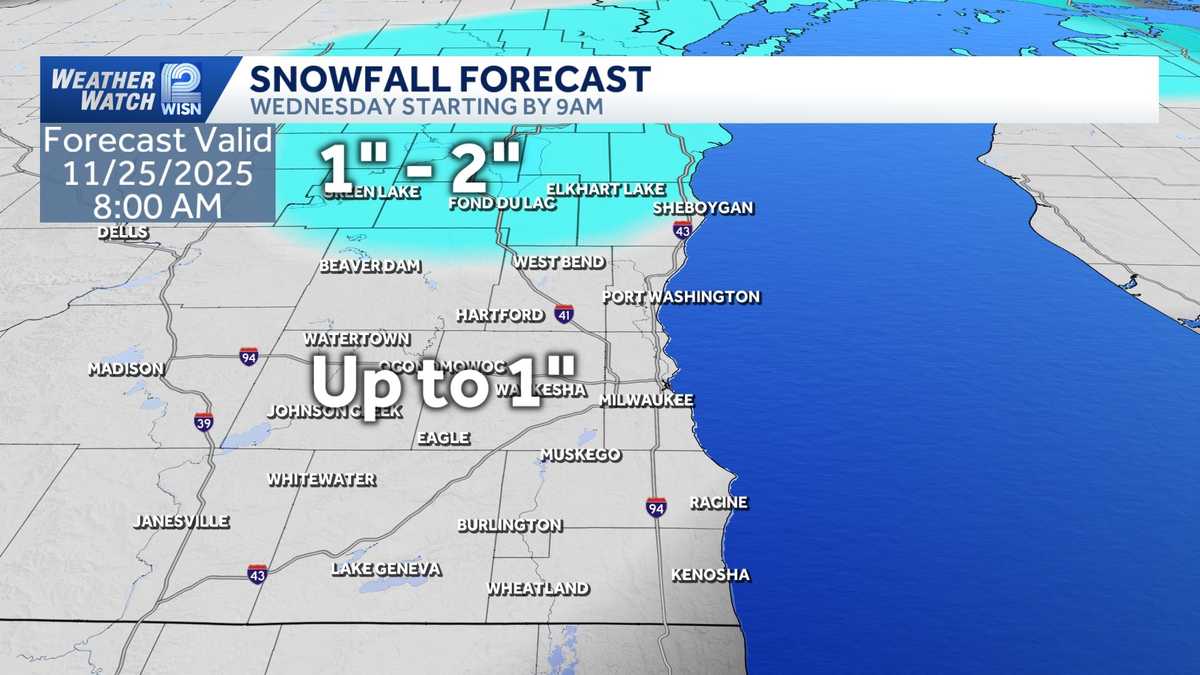 Thanksgiving travelers to face mix of snow, rain in SE Wisconsin