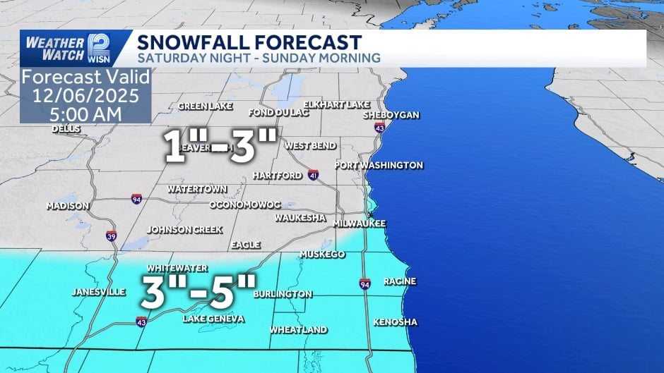 Winter Weather Advisory issued for parts of SE Wisconsin due to overnight snow