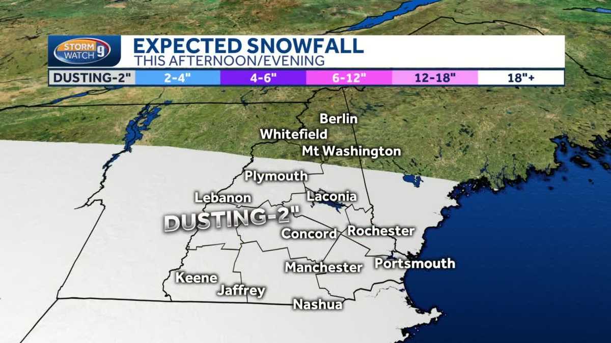 Light snow falling Friday before chilly start to weekend﻿