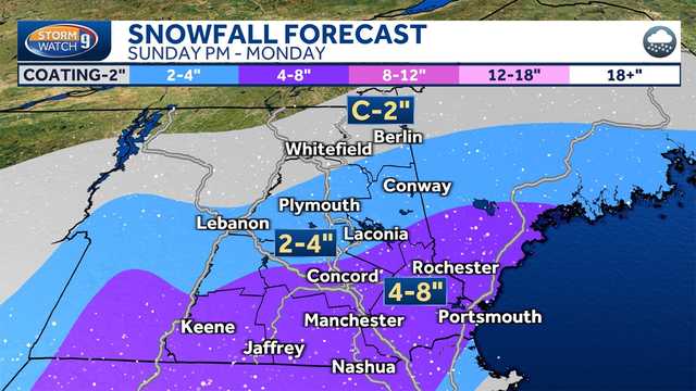 New Hampshire weather update: About 4-8 inches of snow forecast - Vimarsana News