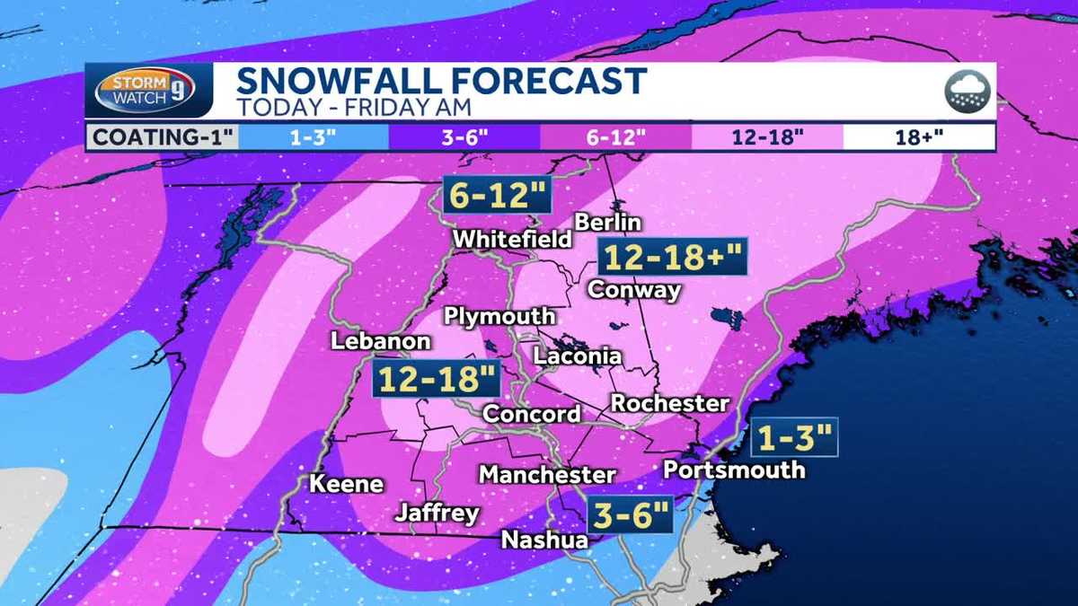 A nor'easter will bring snow and strong winds