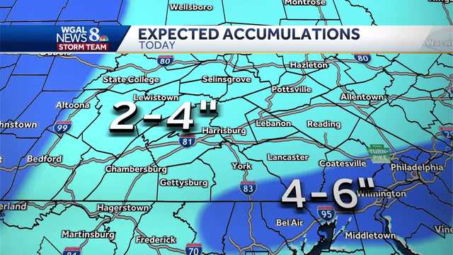Winter storm hits South-Central PA; Track, timing, accumulations - Vimarsana News