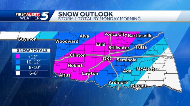 Oklahoma Winter Storm Snow: Winter Storm Brings Heavy Snow, Causes 