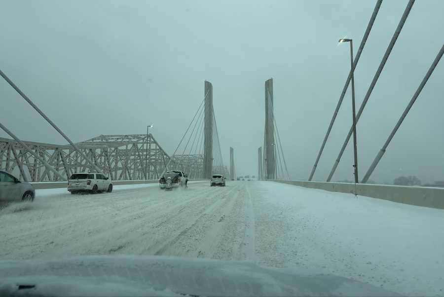 Snowy bridge snowy bridge