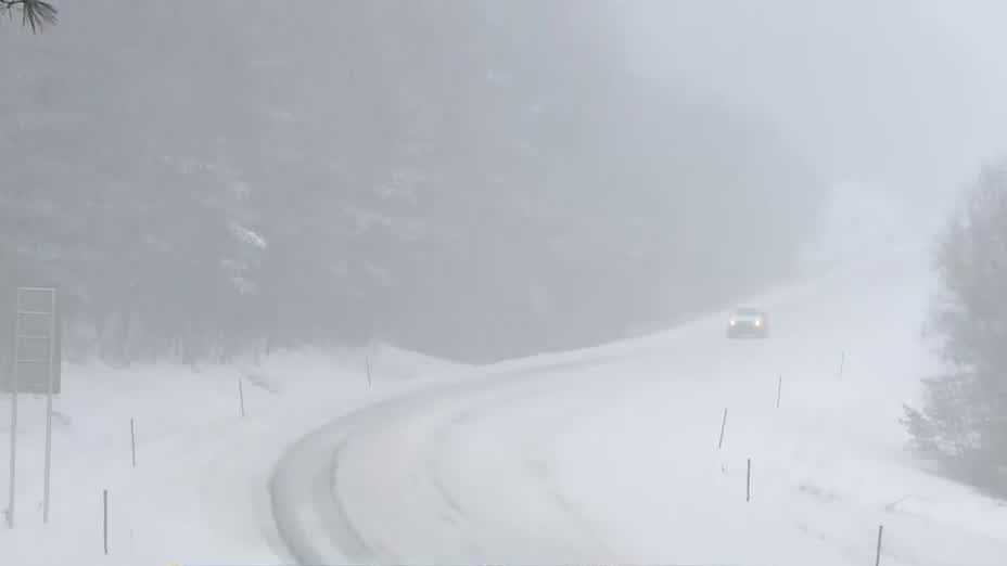 Slow going on roads as snow falls in NH