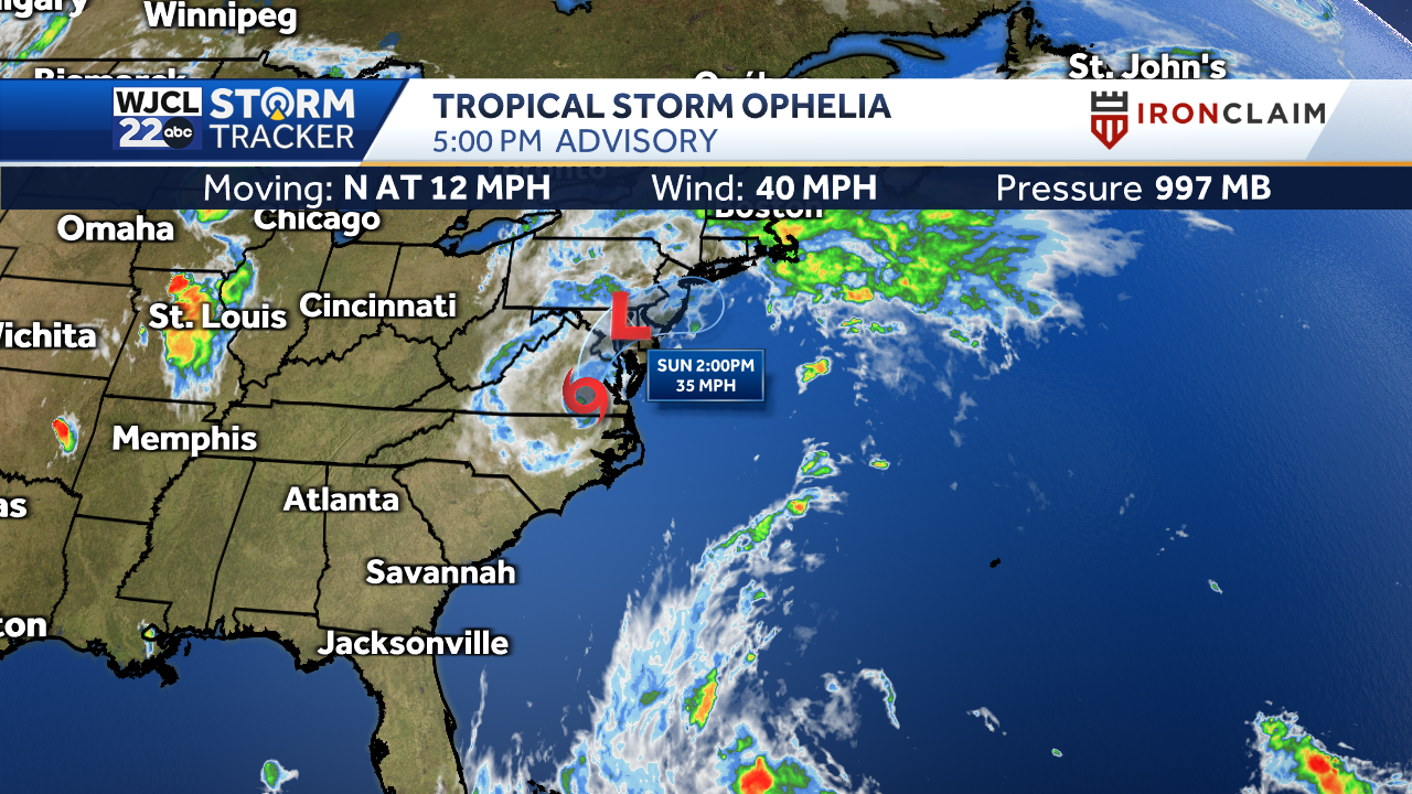 Tracking Both Tropical Storms Ophelia And Philippe