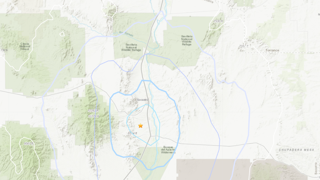 3.6 magnitude earthquake strikes near Socorro, New Mexico