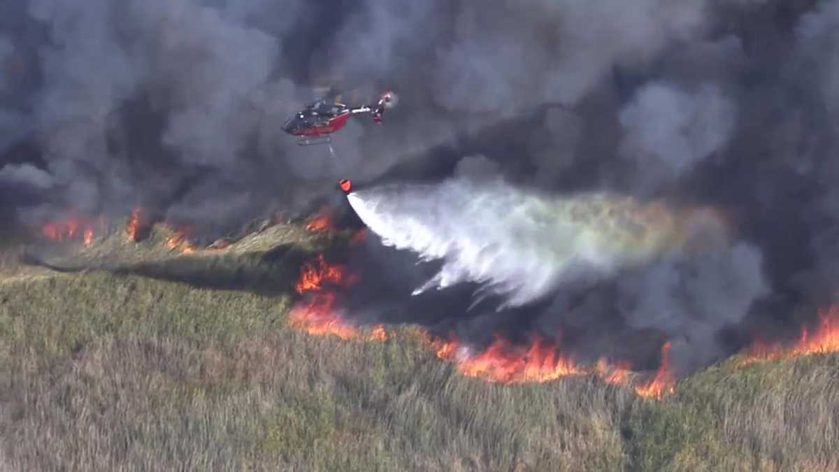 Cigarette sparked 300-acre grass fire in Solano County, authorities say