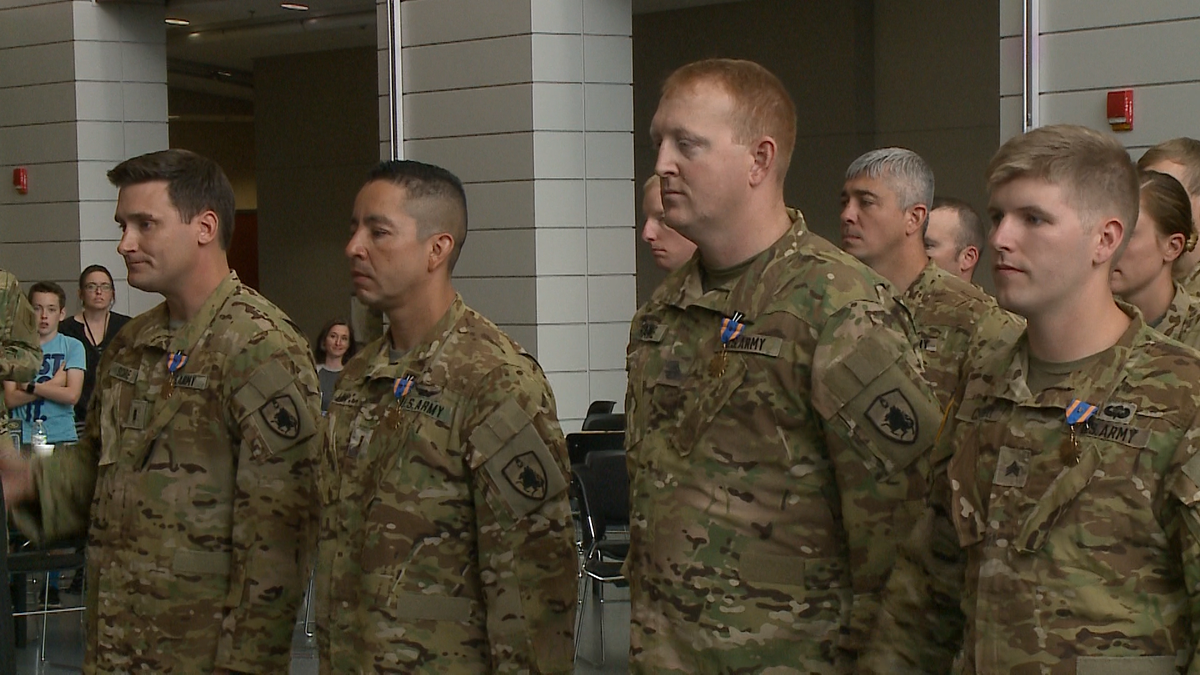 Four Nebraska National Guard soldiers honored for bravery during mission