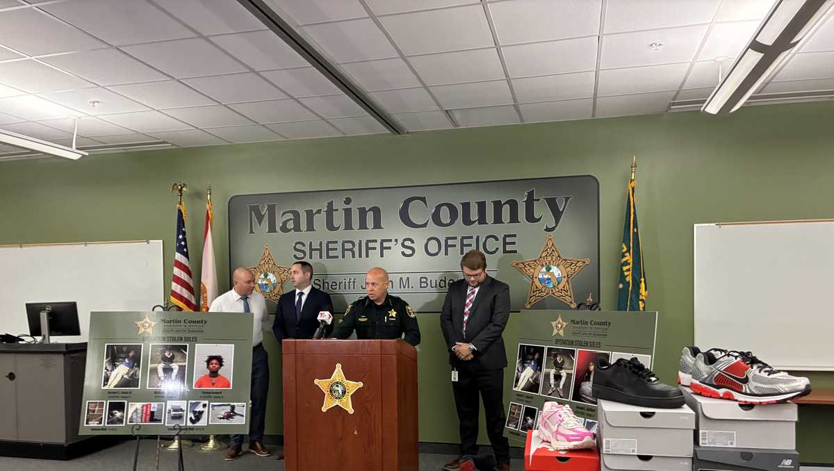 'Operation Stolen Soles': Martin County Sheriff ties mall roof break-ins to sneaker theft ring