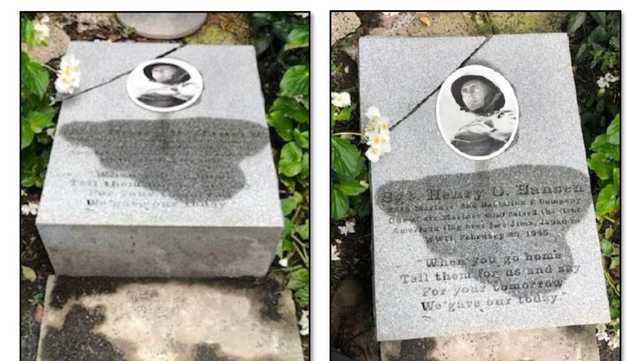 Memorial honoring World War II Marine in Somerville toppled - Vimarsana News