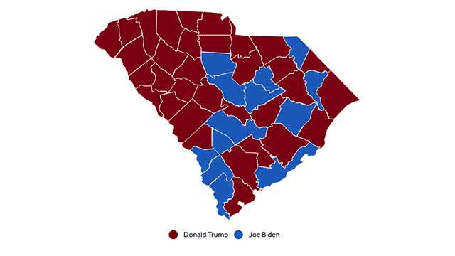 South Carolina Election Results 2020: Maps show how state voted for ...