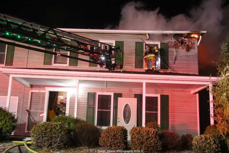 Crews battle house fire for several hours in Dauphin County