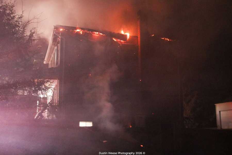 Crews battle house fire for several hours in Dauphin County