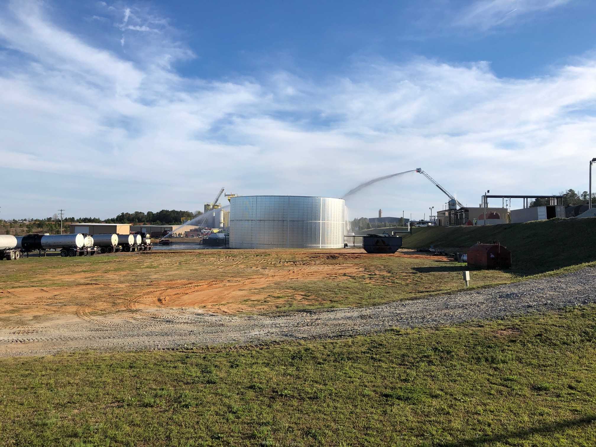 Liquid Asphalt Tank Catches Fire At Upstate Plant