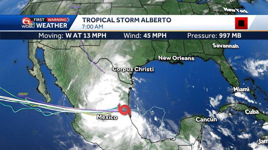 Tropical Storm Alberto: Check Radar, Cone, Map