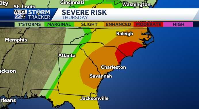 SEVERE IMPACT WEATHER DAY: What we're expecting and when - WJCL