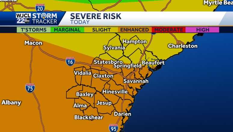 SEVERE IMPACT WEATHER expected today. Here's the latest - WJCL