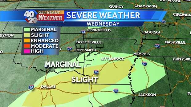 Showers and Storms for our Wednesday