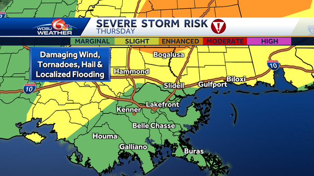 Risk of damaging wind, tornadoes in the New Orleans area Thursday - Vimarsana News