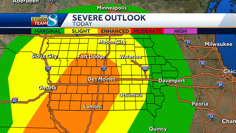 Iowa weather: Tracking another round of strong to severe storms Tuesday