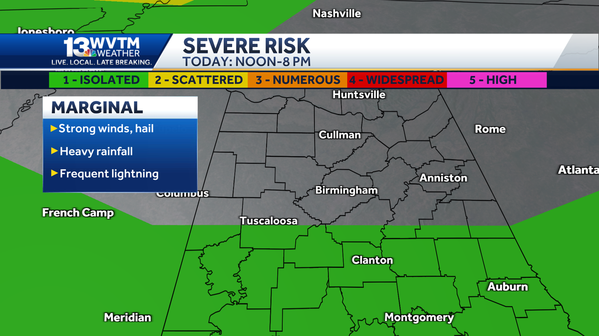 More summer storms pound Alabama through the weekend
