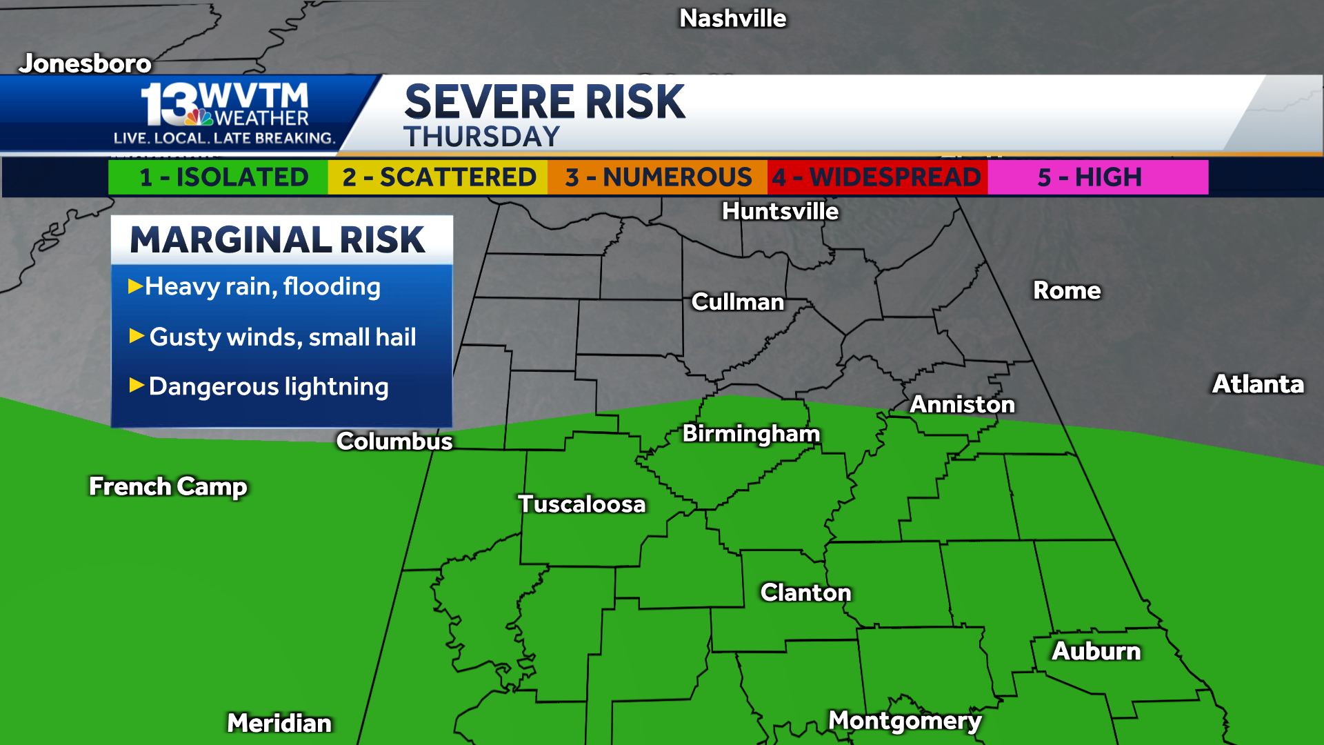 Forecast: Alabama storms bring winds, hail - Vimarsana News