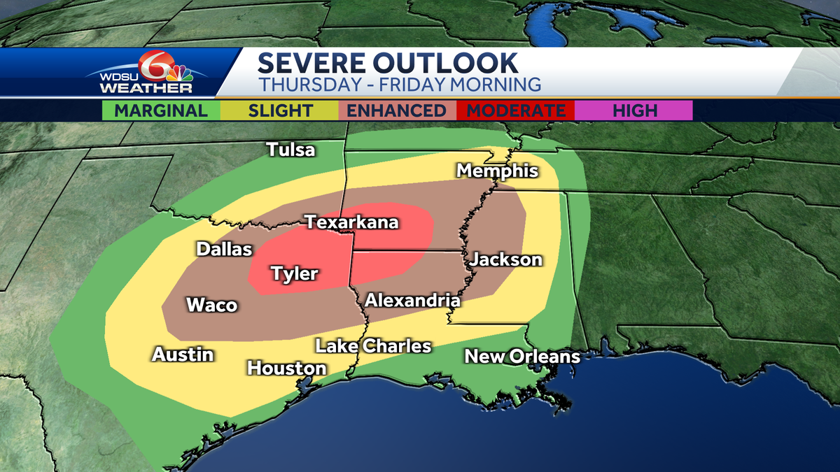 New Orleans severe storms Friday