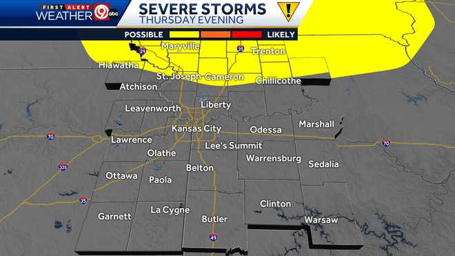 Kansas City busy weather week, thunderstorms possible into Easter