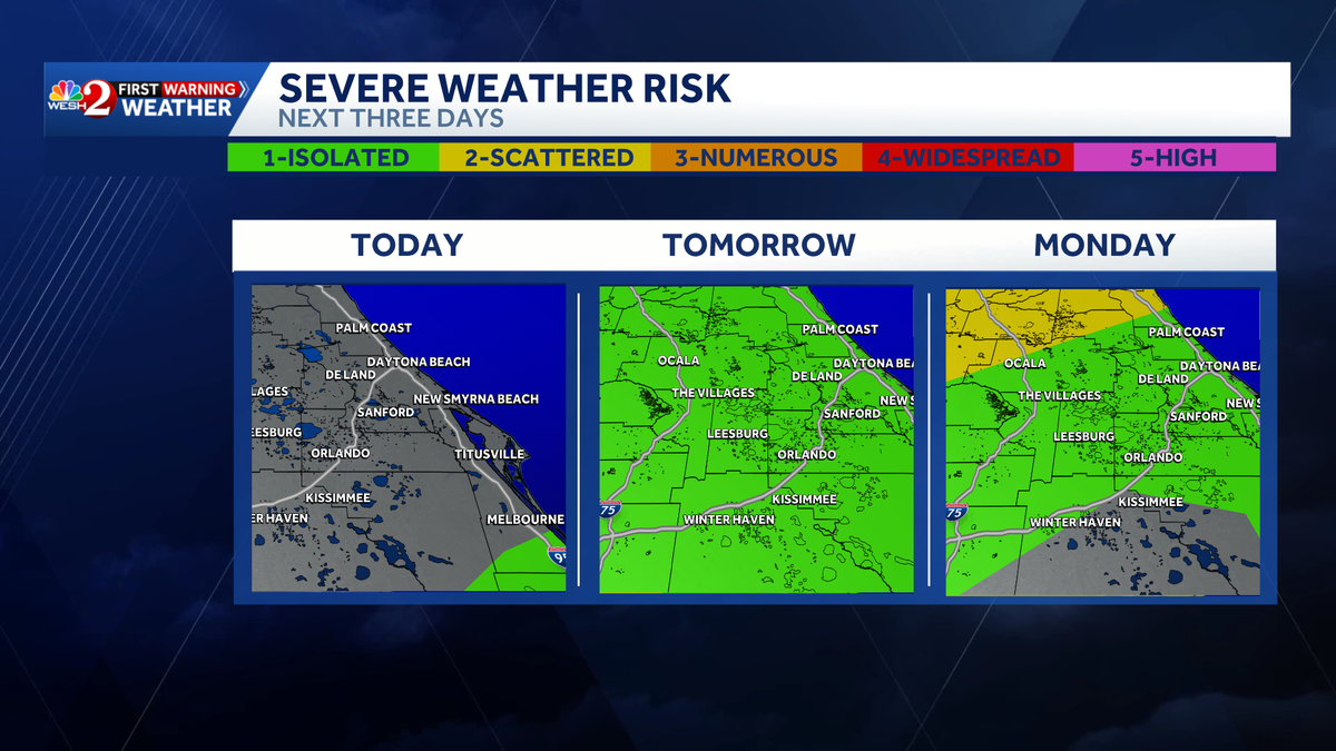 Heavy rain and damaging wind expected to hit Central Florida starting Sunday