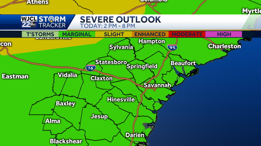 Marginal Risk of Severe Storms Today