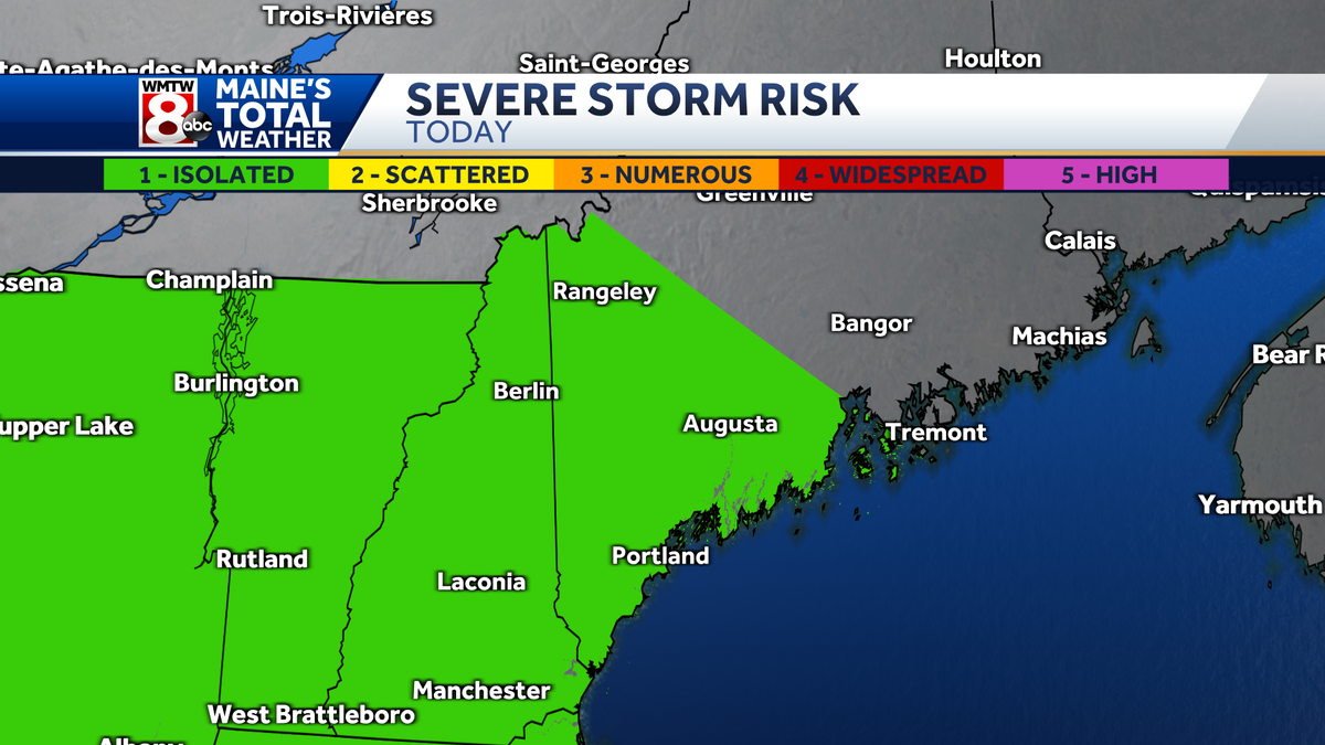Impact Weather. Isolated severe t-storms for Maine this afternoon and ...