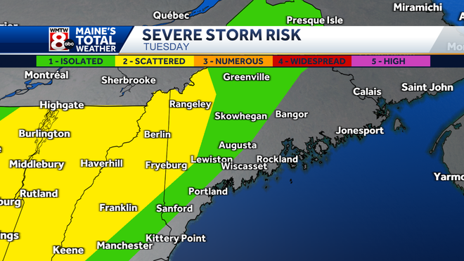 Severe storms and flooding impacting the mountains of Maine tonight