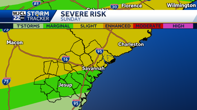Severe storm threat returns for Sunday