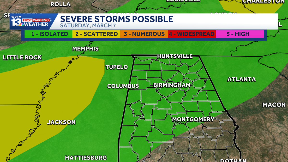 Tracking heavy storms that could develop Friday and Saturday in Alabama